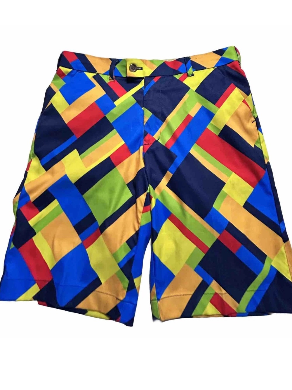 Loudmouth Golf Stained Glass Shorts Men’s size 32 Geometric Chino - Picture 3 of 9